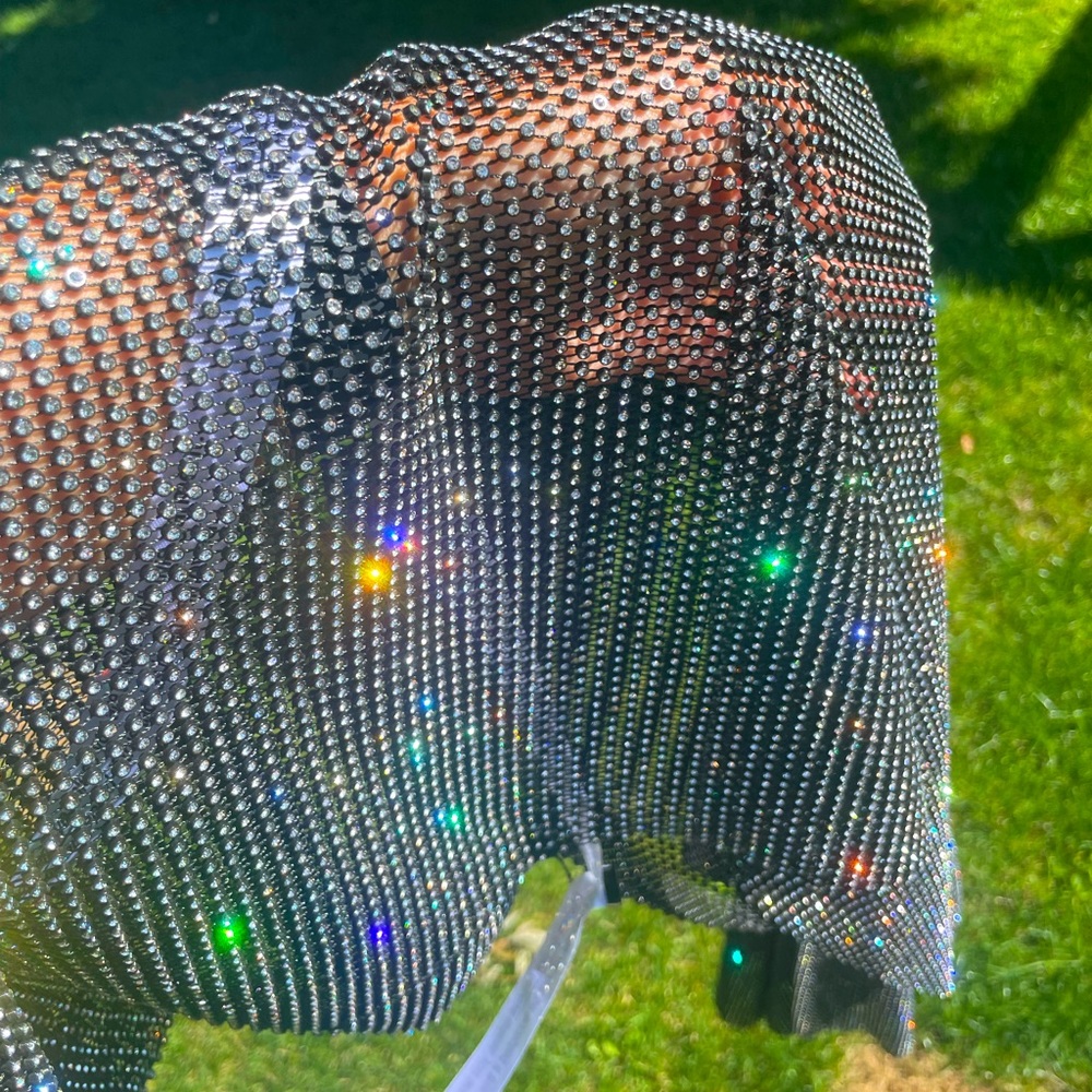 Nasty Gal, sparkling mesh skirt. Size: S/M